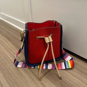 Stylish Red and Blue Women's Bag